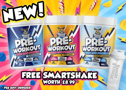 Muscle Moose Pre-Workout With Free SMARTSHAKE worth £8.99- 280g